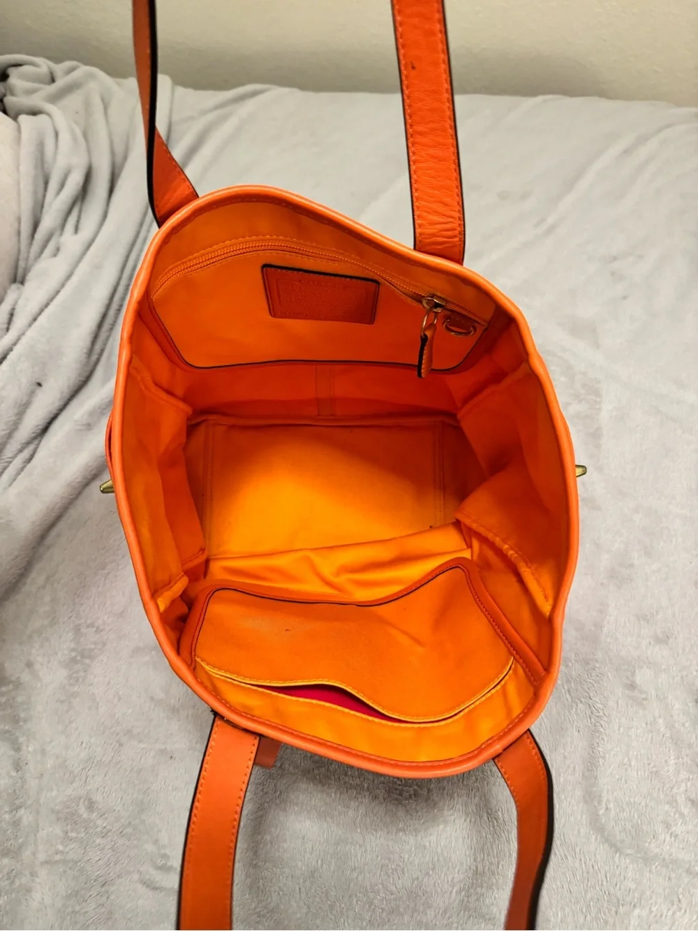 Coach Bonnie Cashin Pink and Orange Graphic Tote